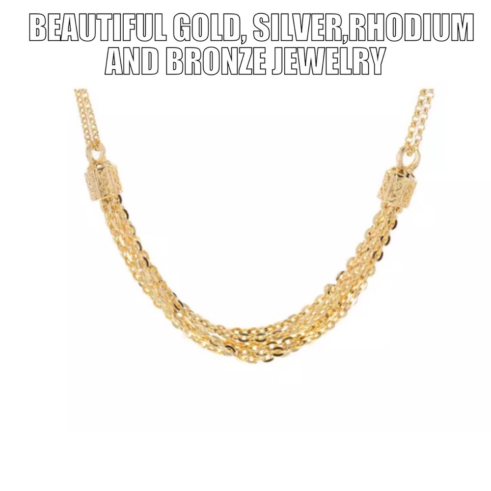 Beautiful Gold, Silver, Rhodium and bronze Jewelry
